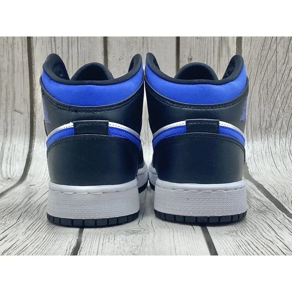 Size 4y - Nike Air Jordan 1 Mid GS Racer Blue 554725 140